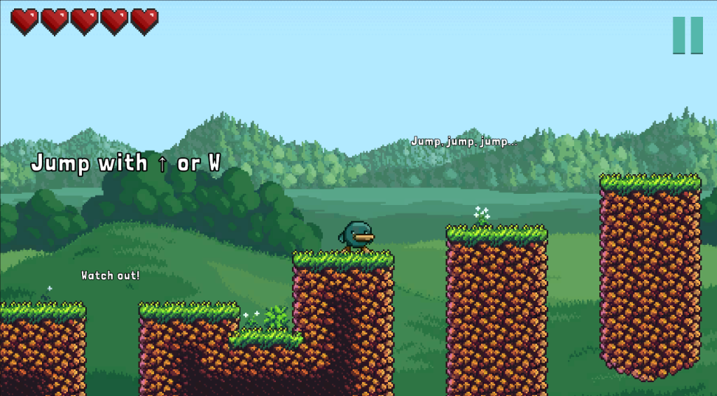 MyraFall Screenshot - Jumping platforms